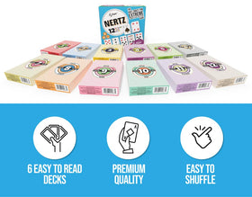 Regal Games 310gsm linen-finish cards feel premium and durable.