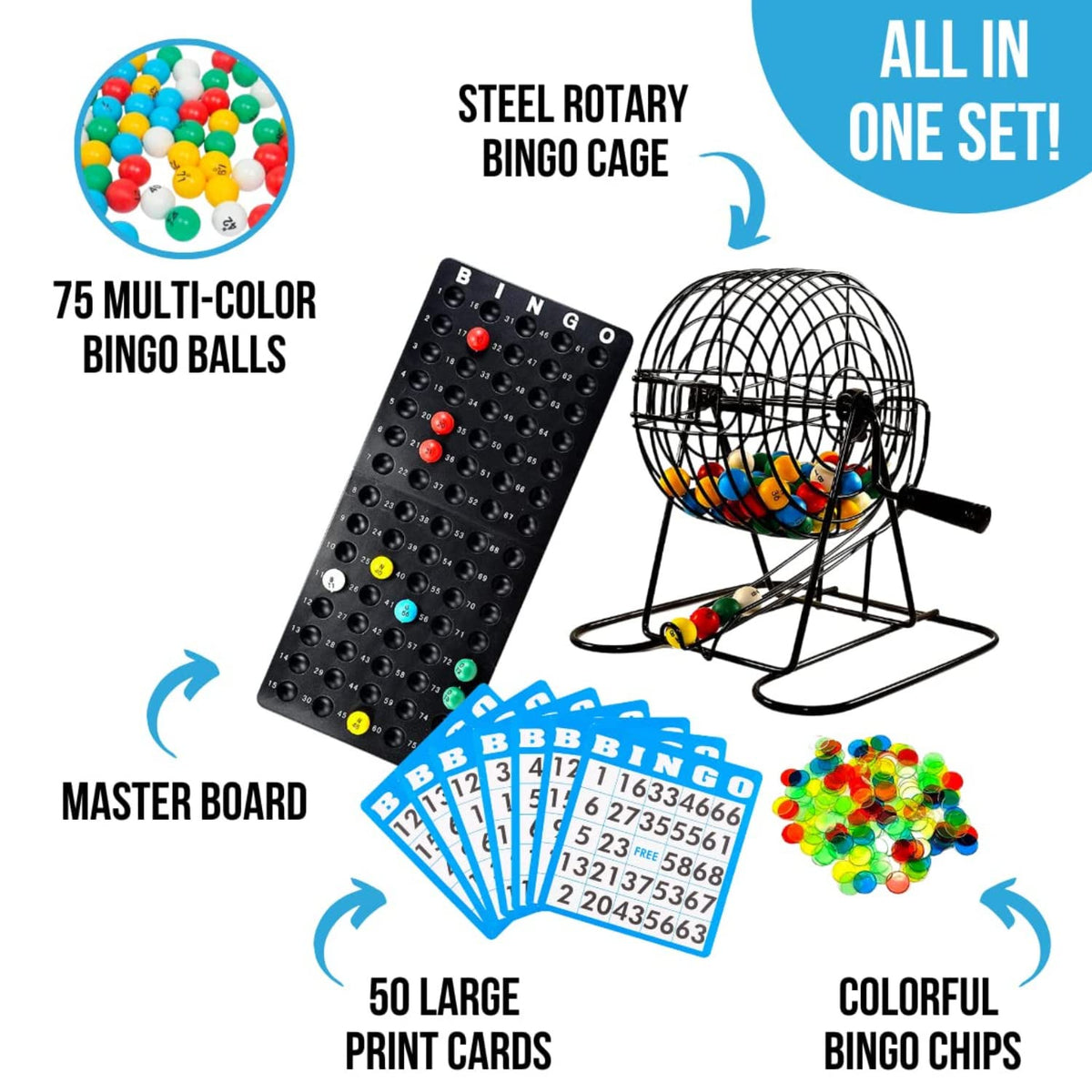 Regal Games Bingo Deluxe 75 balls enabling random, exciting draws