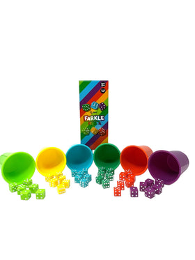 Regal Games Farkle Fiesta dice cups ready for easy shaking and rolling