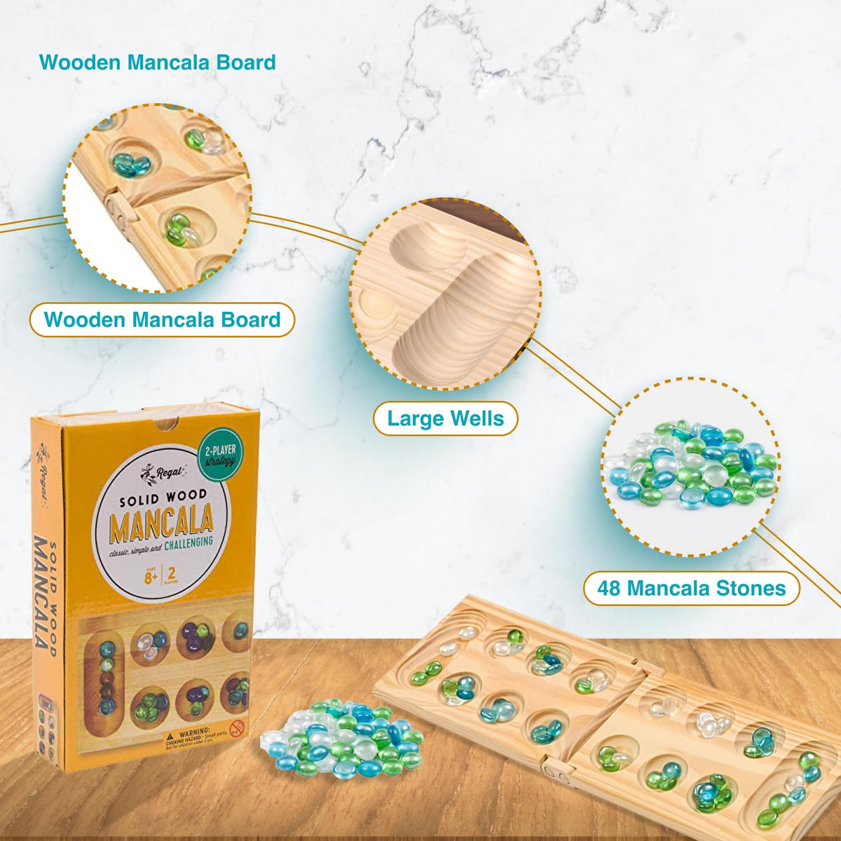 Regal Games carrying case keeps the foldable board organized on trips.