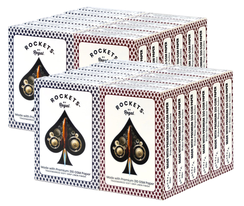 Regal Games Rockets bulk packaging shown for quick restock and easy access.