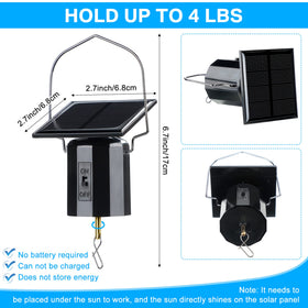 Reginary solar panel detail shows weatherproof design for all-weather outdoor use