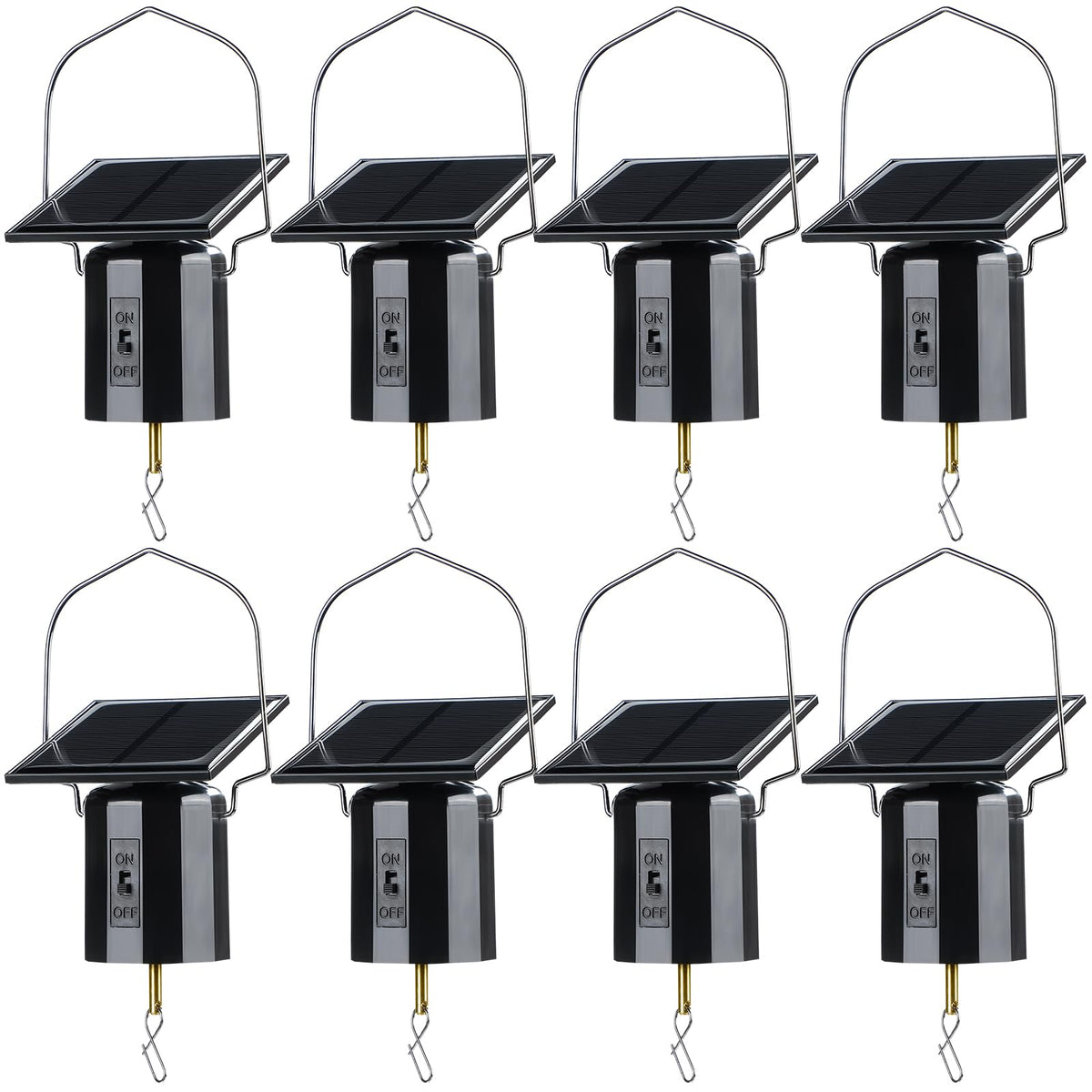 Reginary solar wind spinner motor assembly for easy outdoor decoration