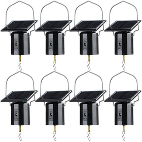 Reginary solar wind spinner motor assembly for easy outdoor decoration