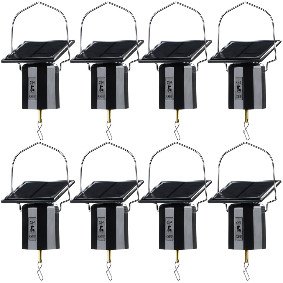 Reginary solar wind spinner motor assembly for easy outdoor decoration