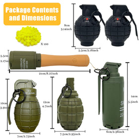 Foam ammo loaded into a REGLORY grenade for safe battles