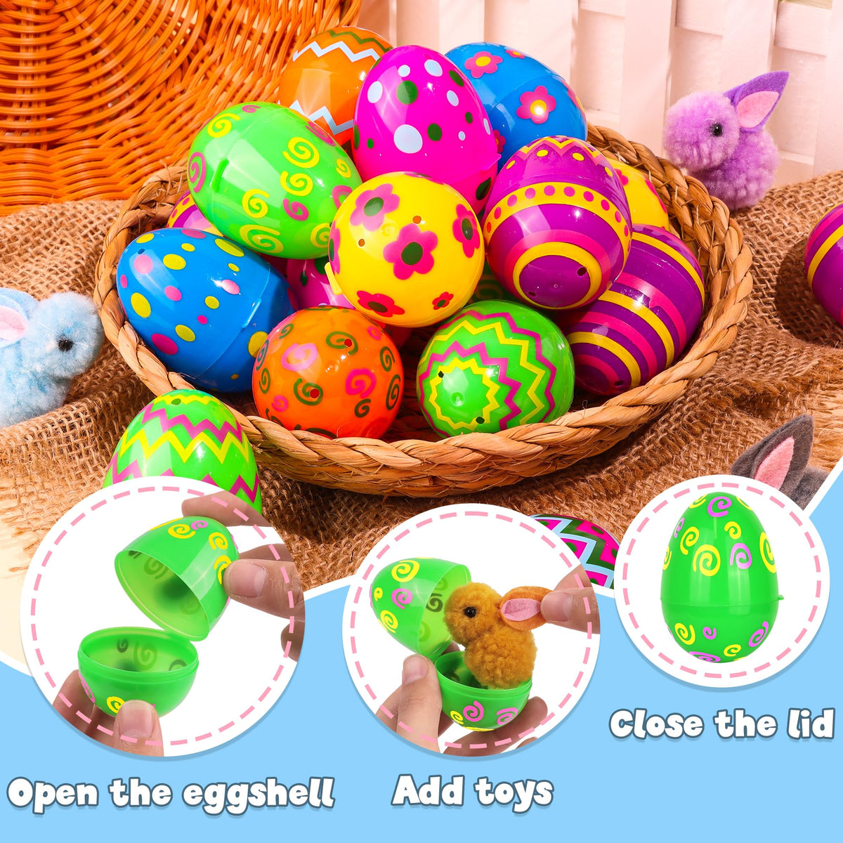 REGTEB eggs featuring a secure hinge for easy opening and closing