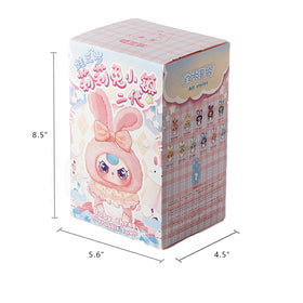REIVIVORA mini-figure pose showcases cheerful rabbit design for desk decor