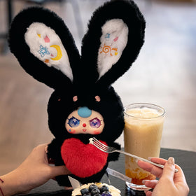 Shelf decor idea with REIVIVORA Baby Three Lily Rabbit Town Series 3 display