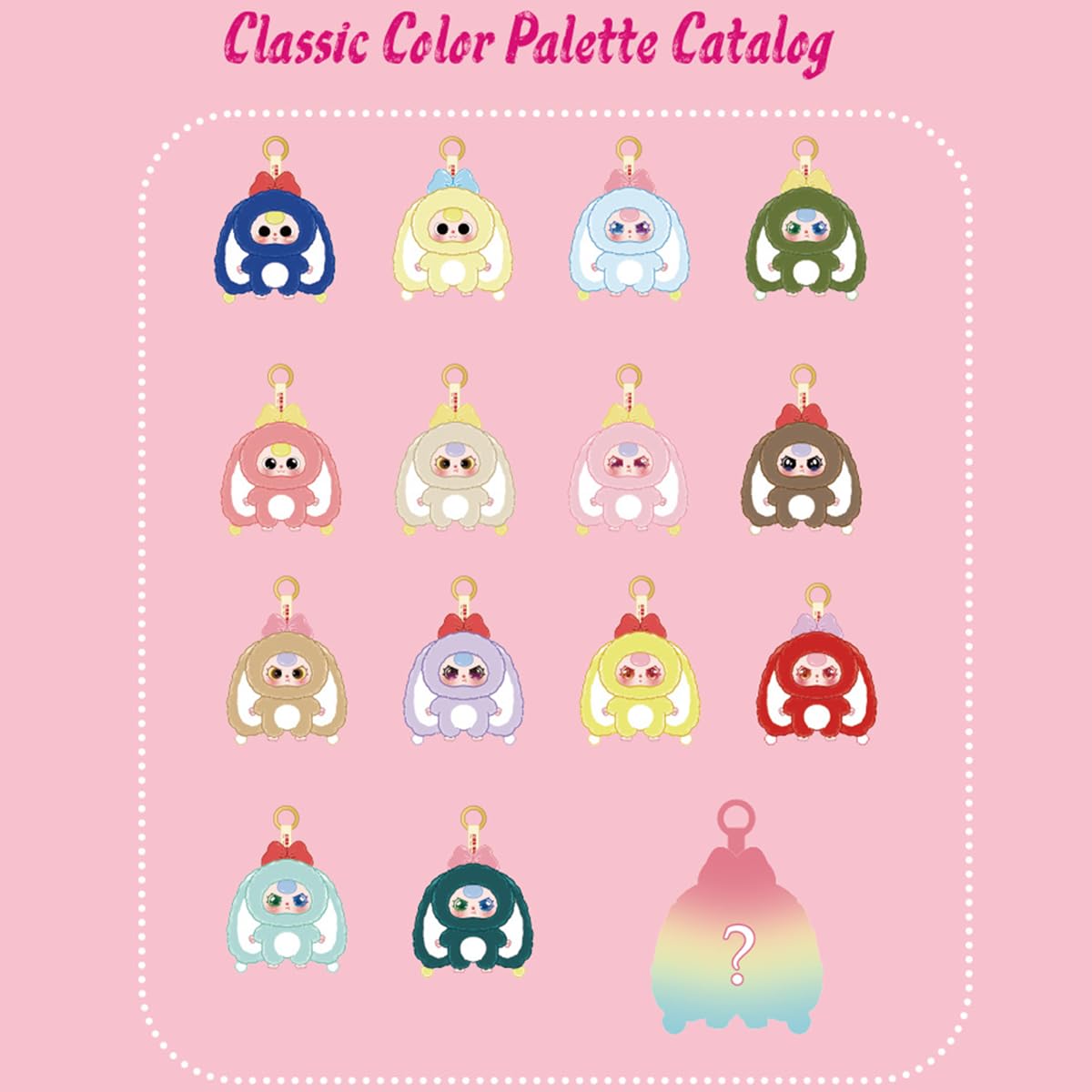 REIVIVORA macaroon-themed bunny plush with soft fabric and durable accents