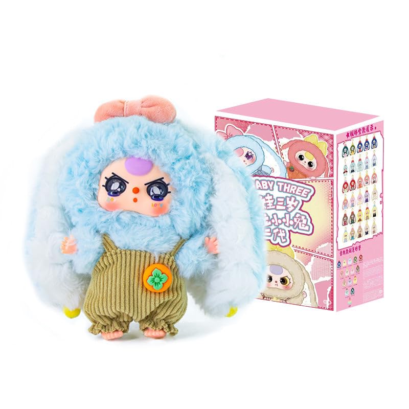 REIVIVORA three rabbit macaron plush V2 box, a mystery collectible for display