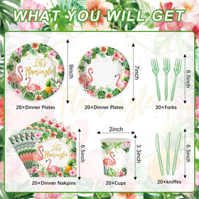 Rejoice Bunny flamingo utensils offer reliable disposables for a carefree celebration.