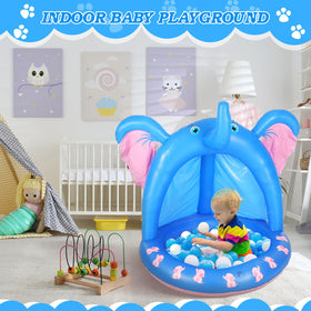 Relaxgiant elephant pool easy inflation valve scene for quick setup