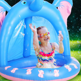 Relaxgiant elephant pool versatile indoor outdoor use for family play