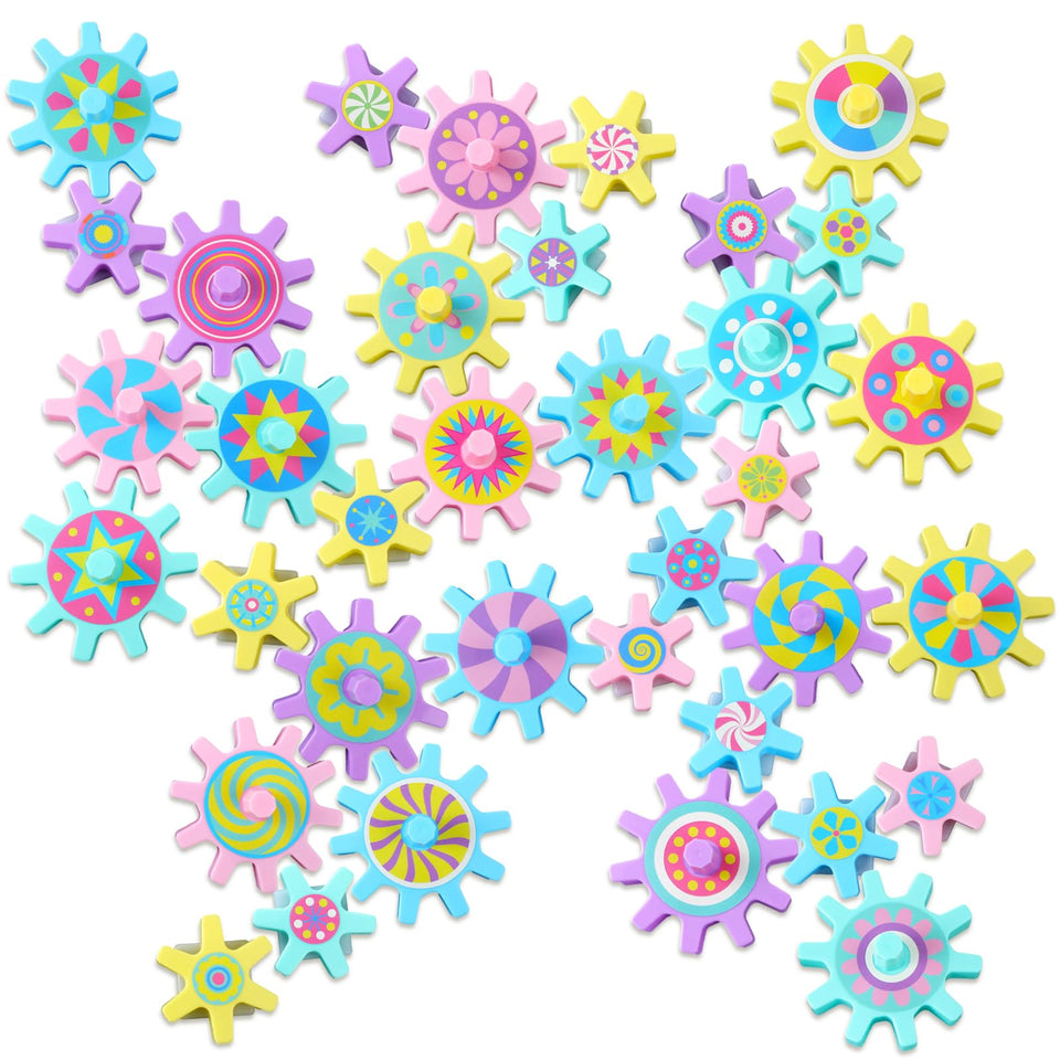 Relaxweex magnetic gears big gear in macaron colors for engaging STEM play