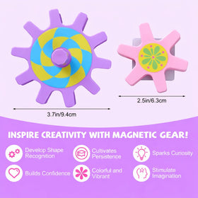 Relaxweex gears on refrigerator demonstrate playful movement and visual impact