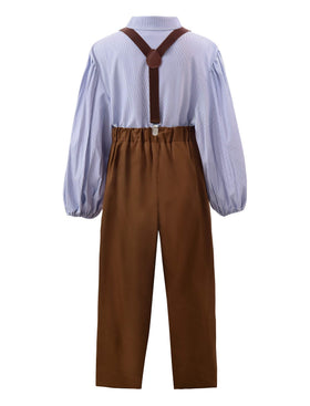 ReliBeauty Boys Pioneer Costume detachable suspenders for adjustable, comfortable fit