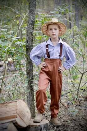 ReliBeauty Boys Pioneer Costume crafted from durable polyester for lasting wear