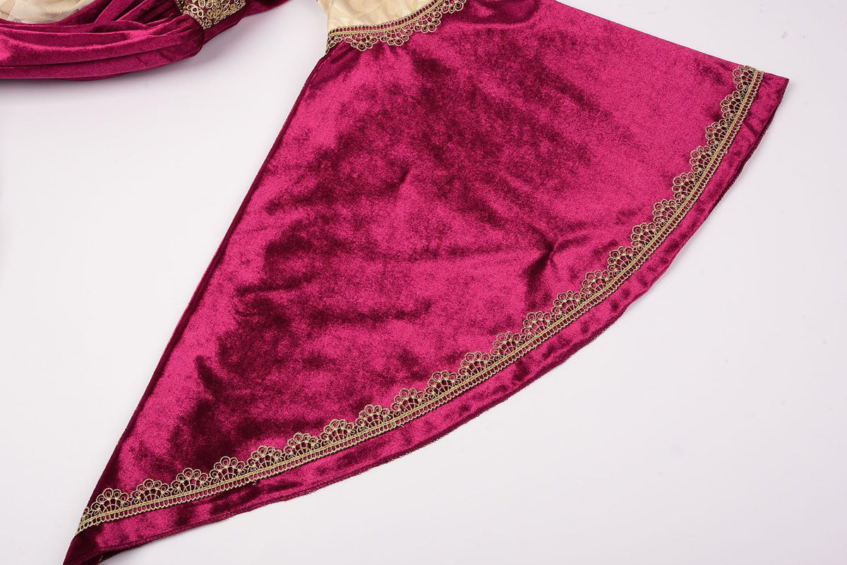 ReliBeauty Medieval Princess costume belt detail completes the classic silhouette