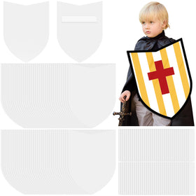ReliThick blank paper shield front view for kids crafts and DIY designs