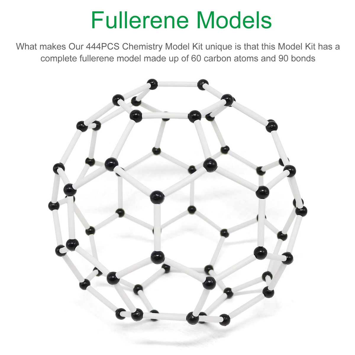 RELIANCER ball-and-stick model highlights bond angles for accurate geometry practice.