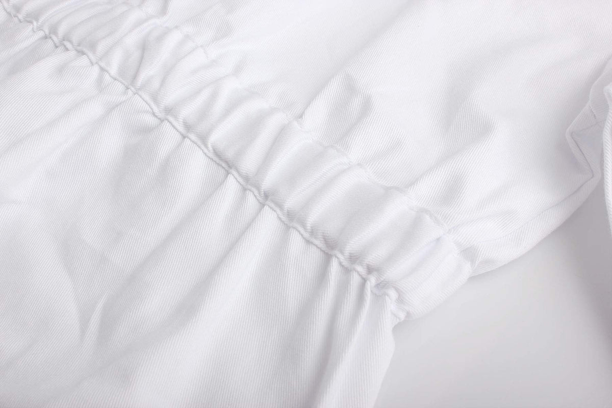 ReliBeauty costume fabric close-up reveals wrinkle-free, easy-care material.