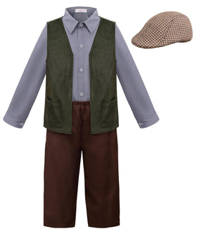 ReliBeauty kids colonial costume top and shirt for easy dressing and layering