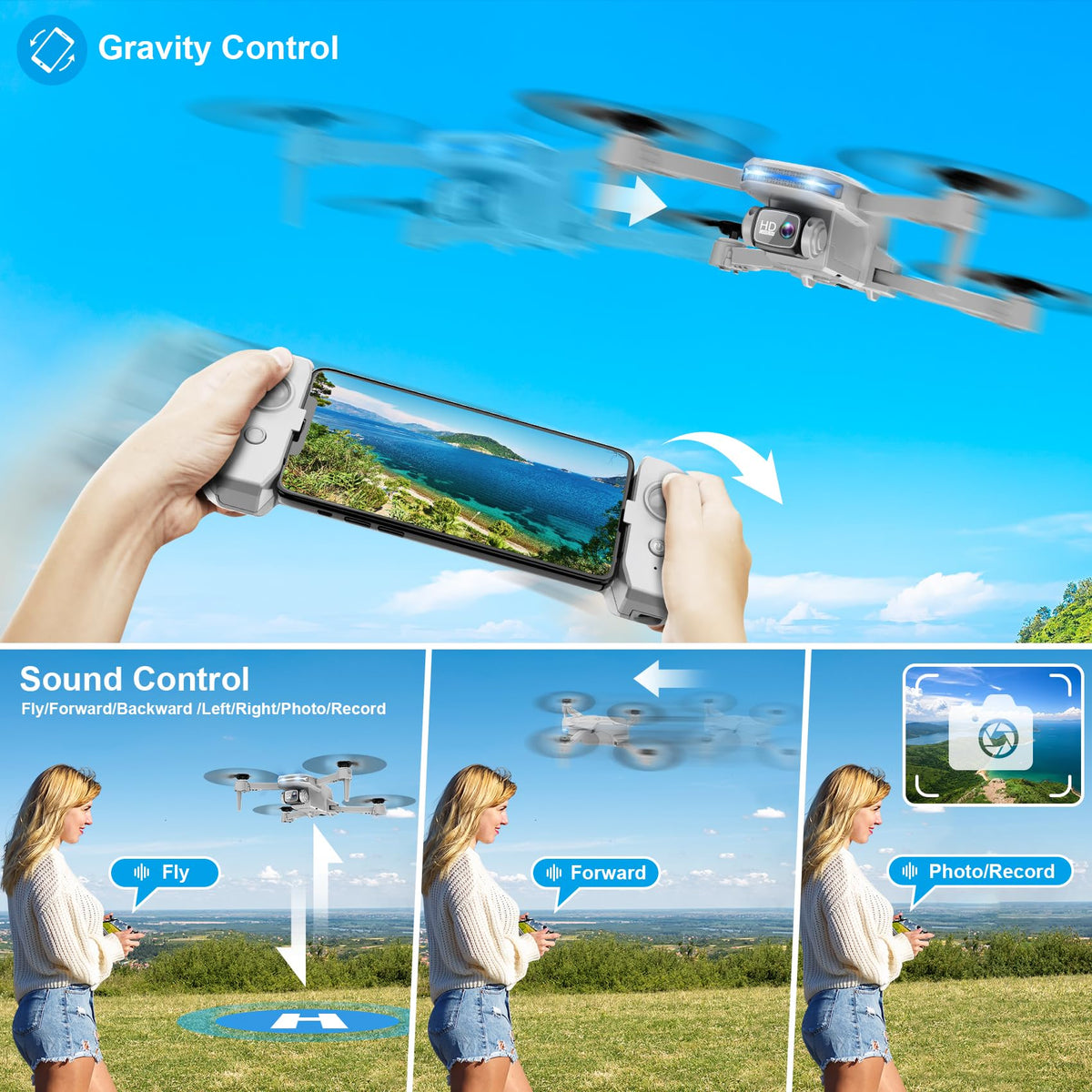 3D flip capability for dynamic aerial shots with the RELIDOL drone.