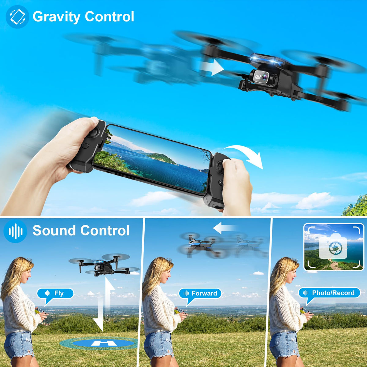 RELIDOL dual-battery setup for extended flight time in hand.