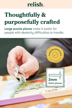 Relish dementia-friendly puzzle design balances challenge and accessibility