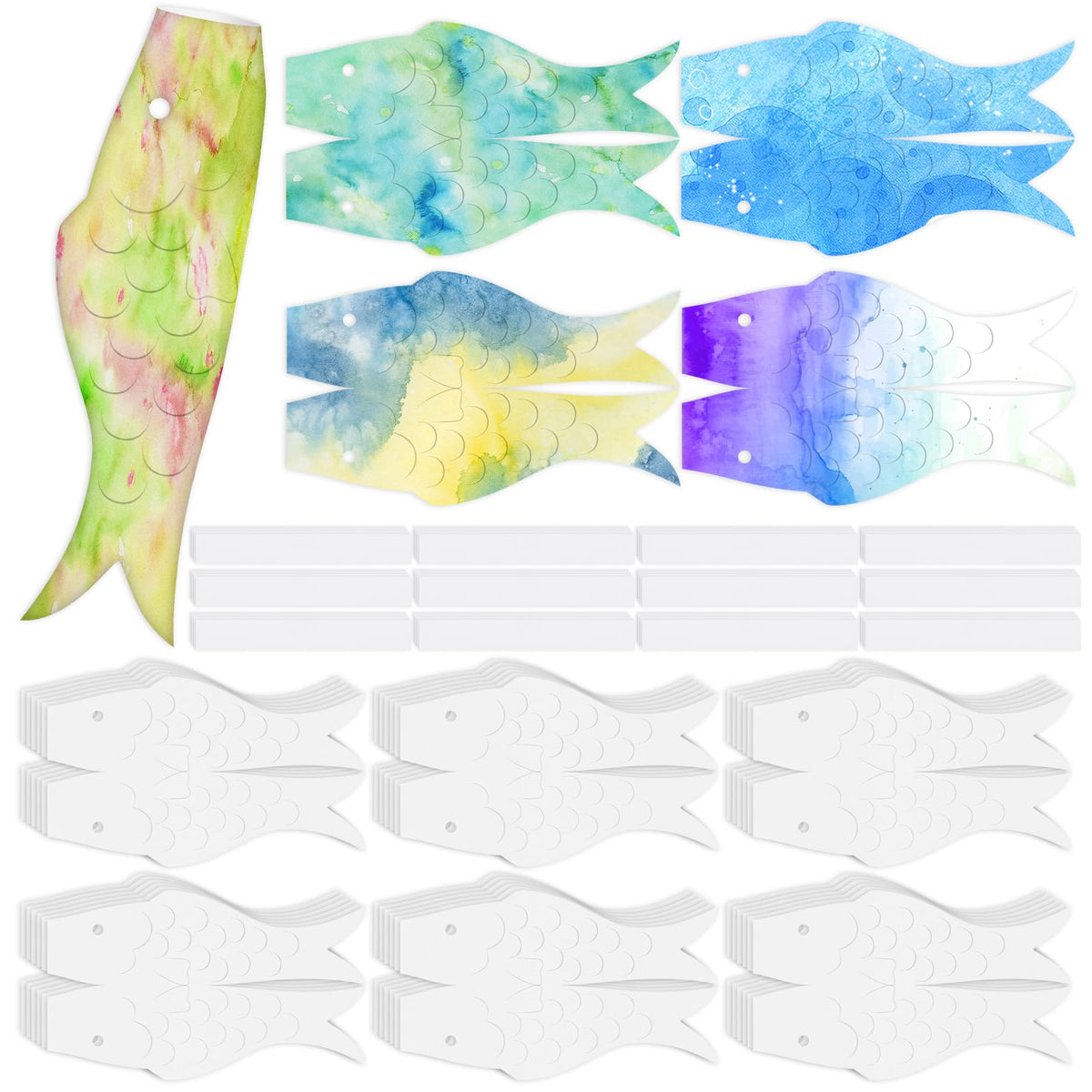 Remagr Japanese carp wind sock kit assembly for creative projects and outdoor display.