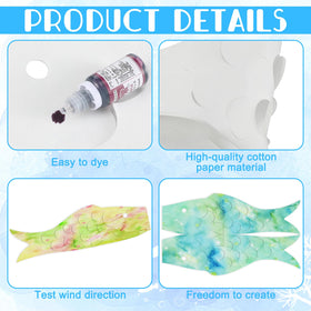 Remagr white windsocks serve as blank canvases for colorful patterns