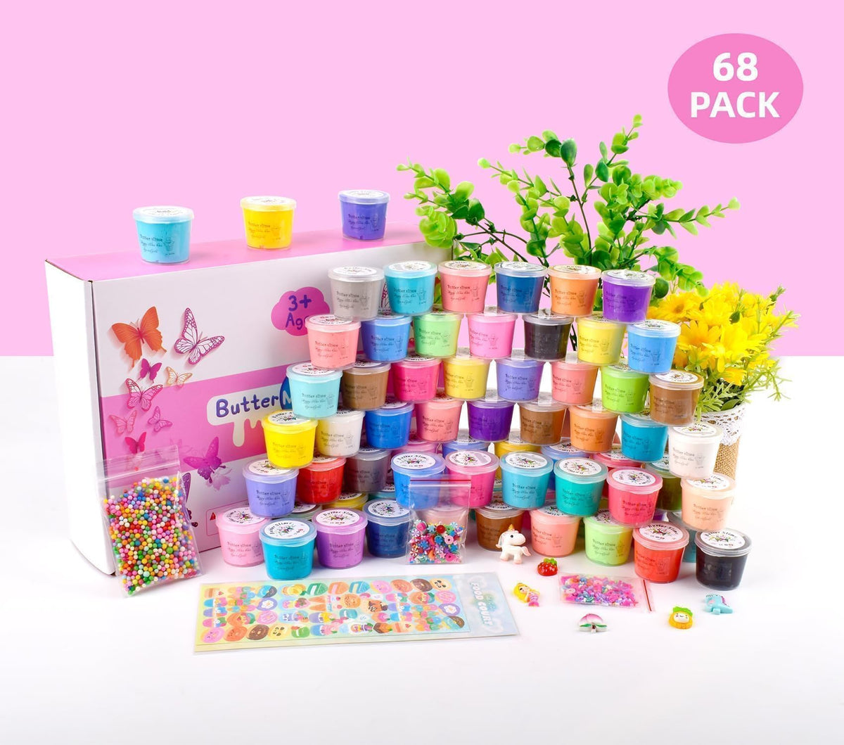 Remethsu Butter Slime Kit 6 charms to spark imagination during slime play