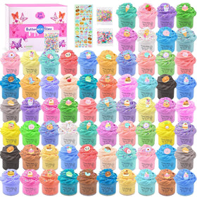 Remethsu Butter Slime Kit 68-pack color variety for creative play