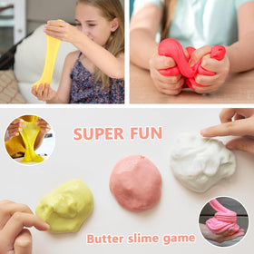 Remethsu Butter Slime Kit foam balls included to add texture