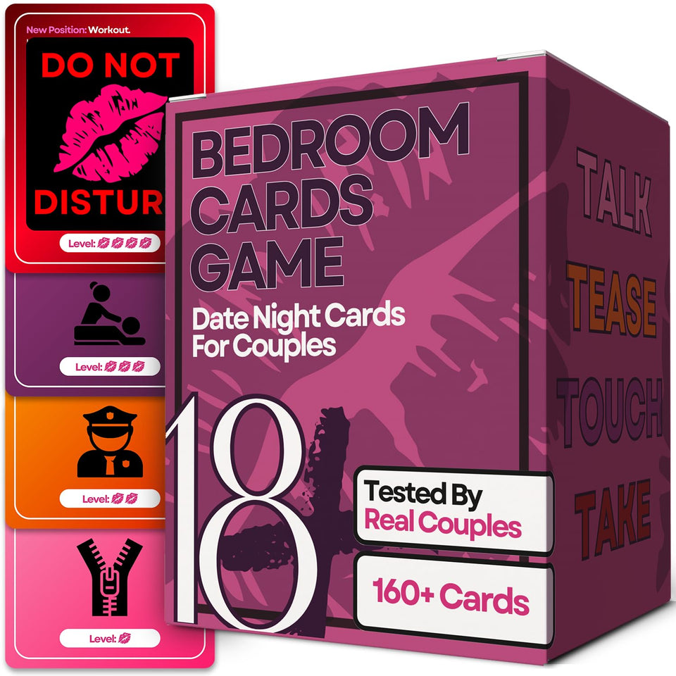 Renaco 160 Cards for Couples in the bedroom prompts to boost closeness and fun