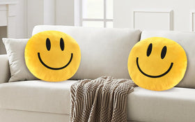 RENAMB Smiley Face Pillow arrives gift-ready for birthdays.