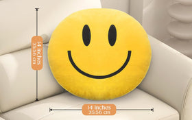 RENAMB Smiley Face Pillow is machine washable for quick cleanups.