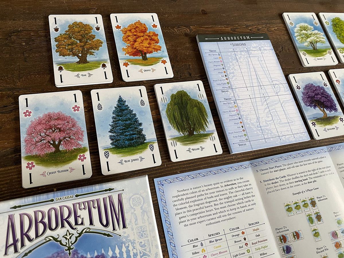 Renegade Arboretum colorful tree cards emphasize color sequences for planning.