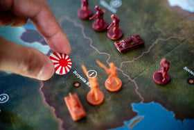 Renegade Axis & Allies 1942 game night setup supports quick, engaging family play.