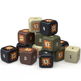 Axis & Allies Hit Dice four styles distinguish hit levels quickly.