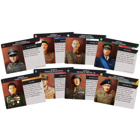 Renegade Axis and Allies tiles feature leaders from nine nations for varied strategies.