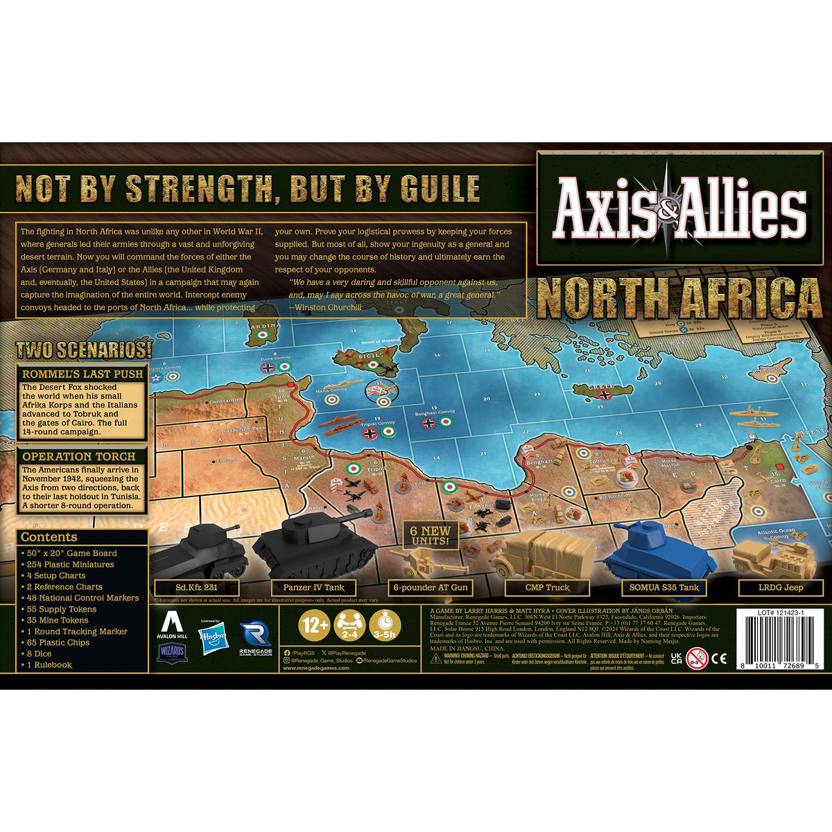 Renegade Axis & Allies North Africa miniature lineup with detailed units