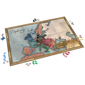 Renegade Game Studios Diplomacy board showing players forming alliances and shifting power.