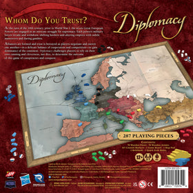 Renegade Game Studios Diplomacy wooden meeples representing armies and fleets add tactile realism.