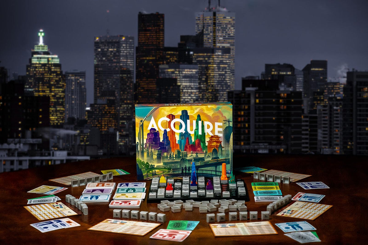 Renegade Game Studios Acquire stock cards enable dynamic market decisions.