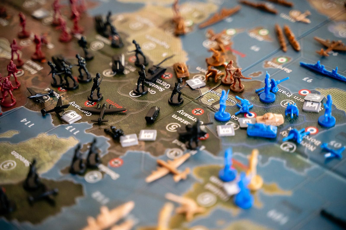 Renegade Game Studios Axis and Allies components deliver high-quality visuals and durable setup.