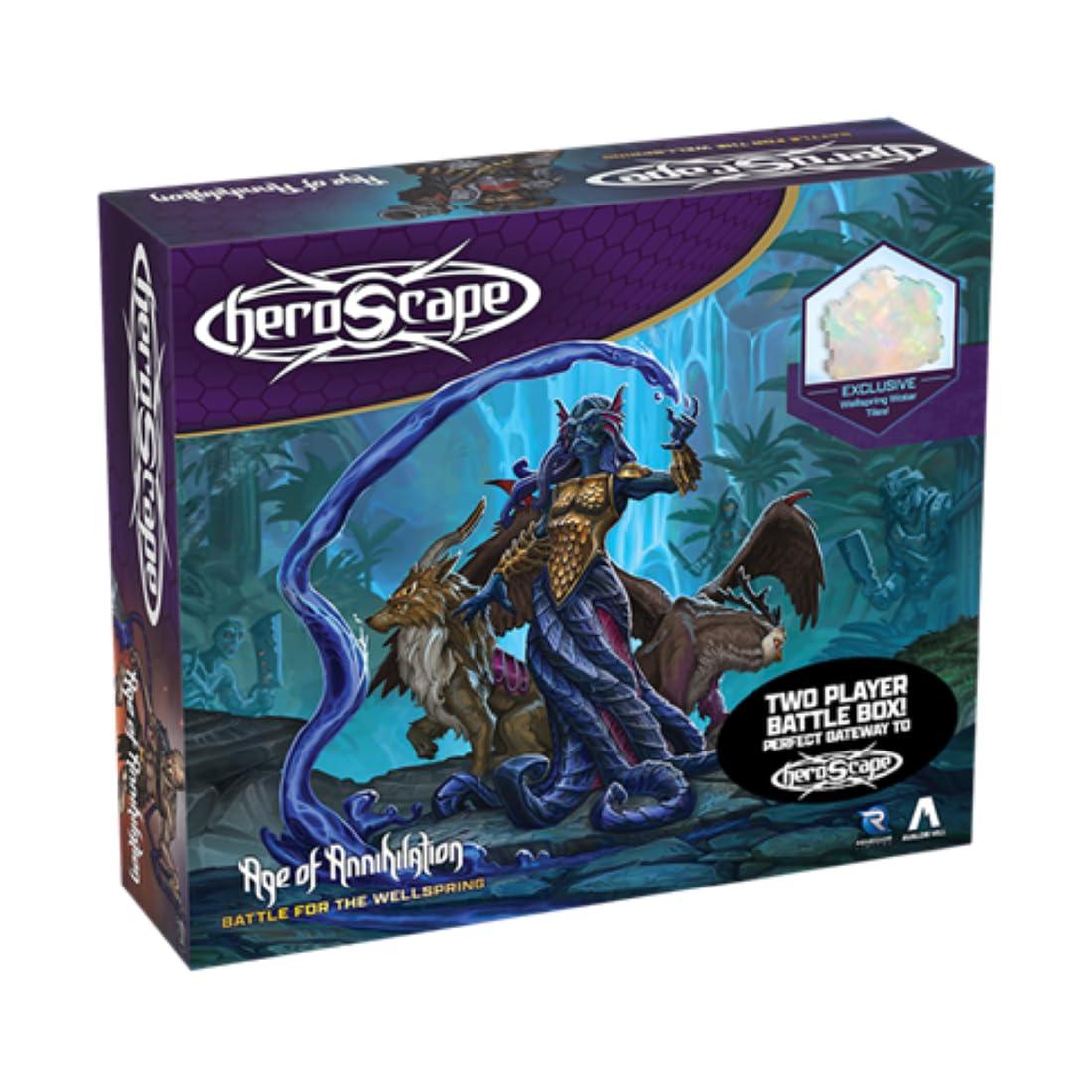 Renegade Game Studios Heroscape Wellspring tiles demonstrate modular battlefield design for varied skirmishes