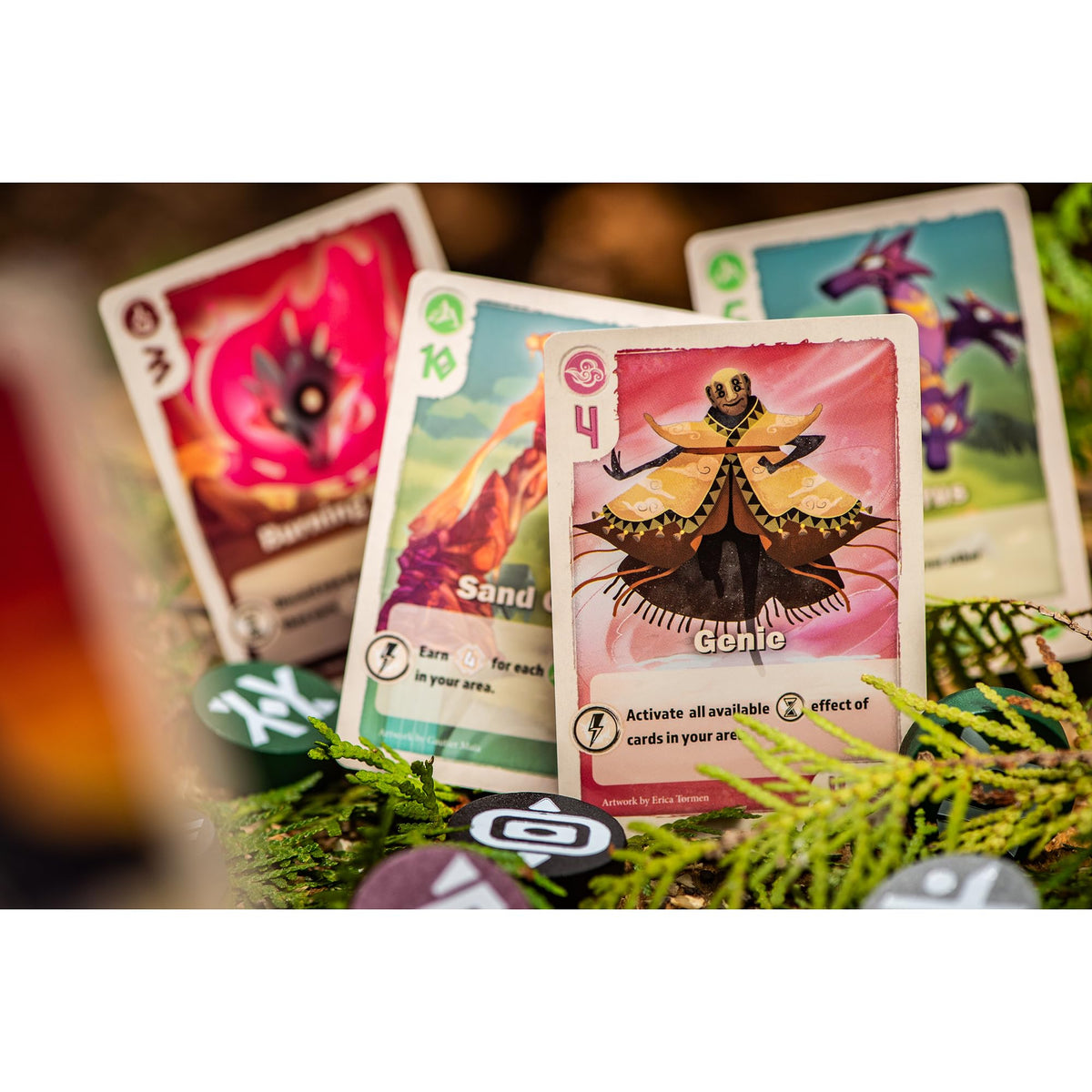Renegade Game Studios Vale Eternity card-drafting action image highlights strategic planning