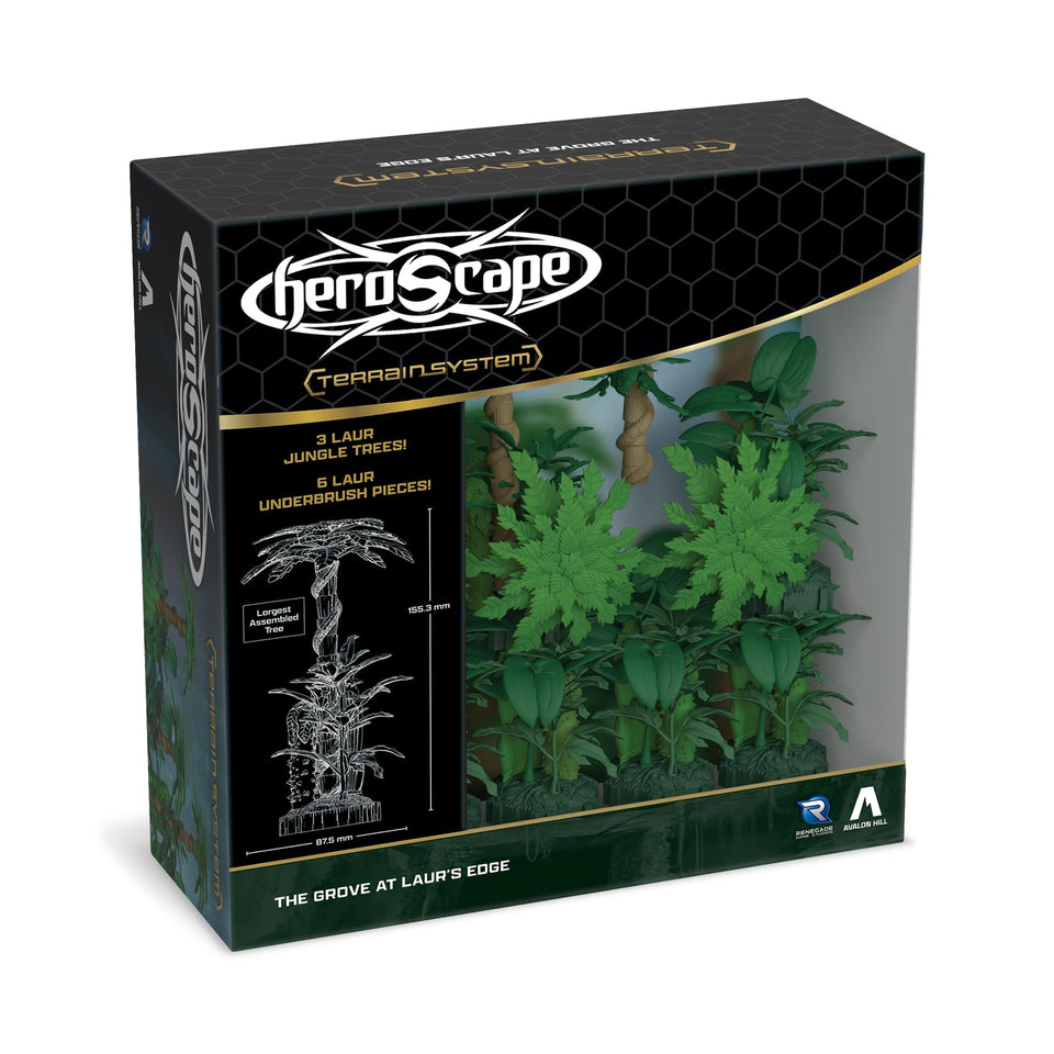 Renegade Game Studios Heroscape Grove Laur Edge tree for immersive jungle tactics.